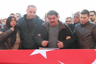 ŞEHİDİMİZİ SON YOLCULUĞUNA UĞURLADIK