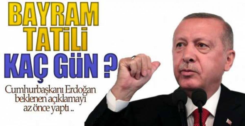 BAYRAM TATİLİ KAÇ GÜN ?