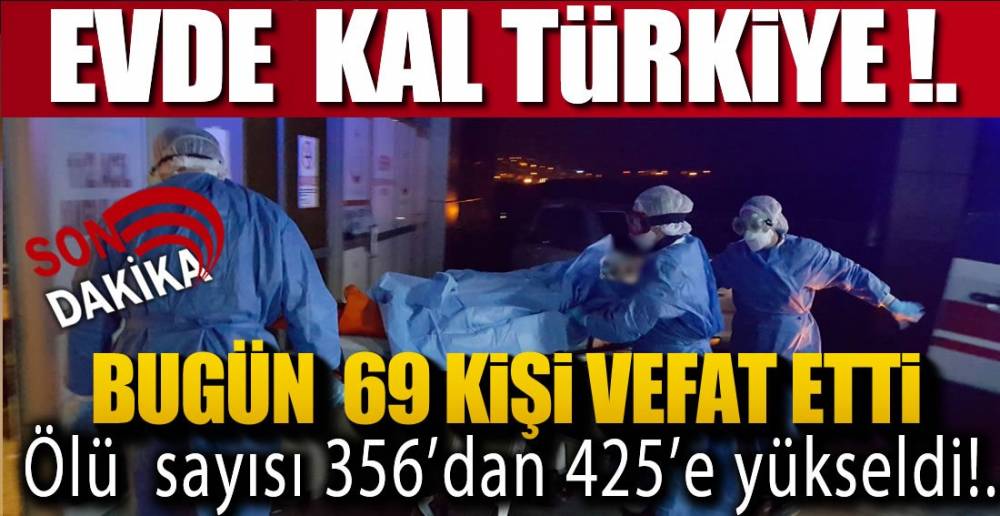 BUGÜN 69 KİŞİ HAYATINI KAYBETTİ !.