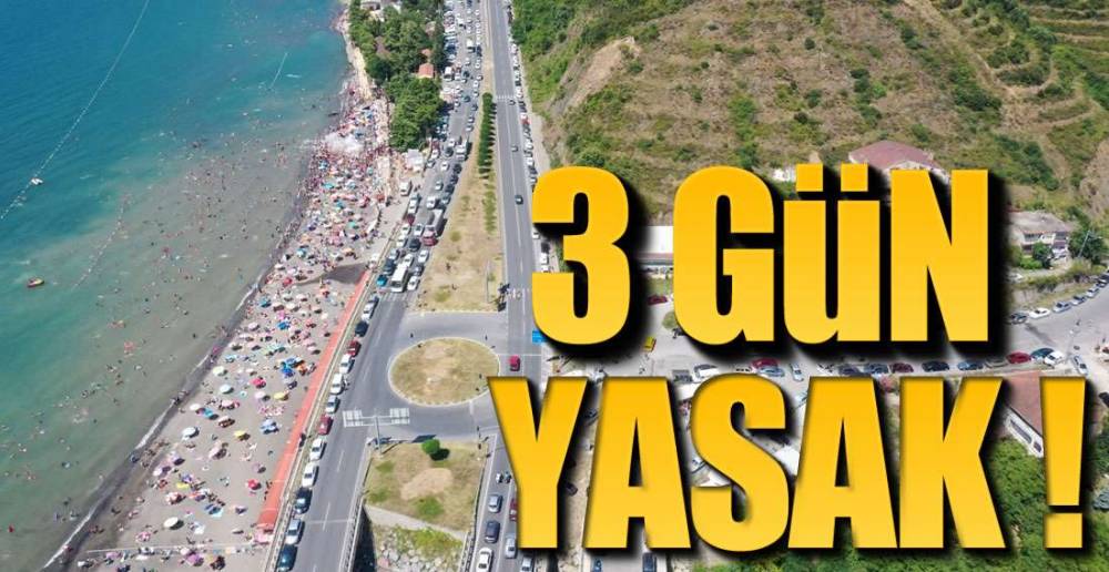 DENİZE GİRMEK YASAKLANDI !