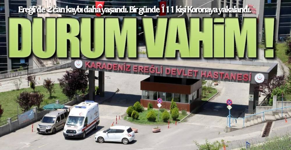 EREĞLİ ALARM VERİYOR !.