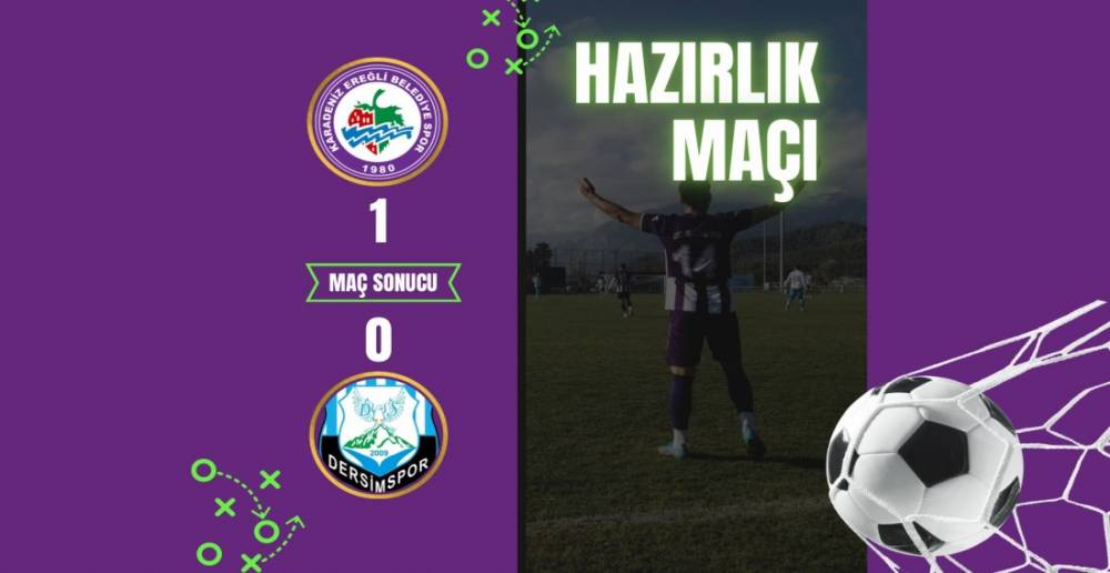 EREĞLİ BELEDİYESPOR : 1 DERSİMSPOR :0