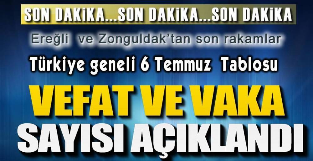 EREĞLİ'DE 4 POZİTİF VAKA !.