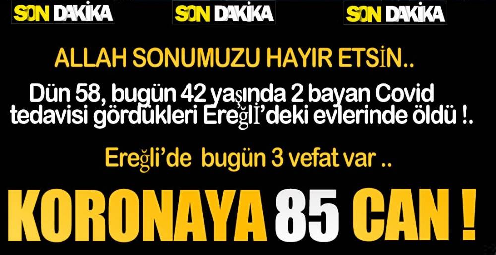 EREĞLİ'DE GELDİĞİMİZ NOKTA !.