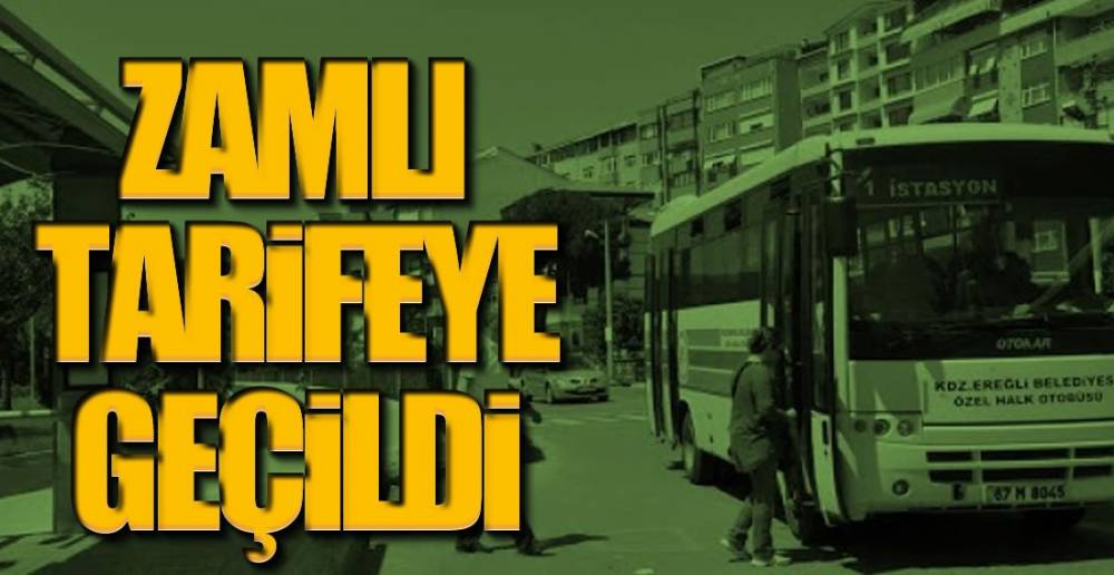 TOPLU  ULAŞIMDA YENİ TARİFE