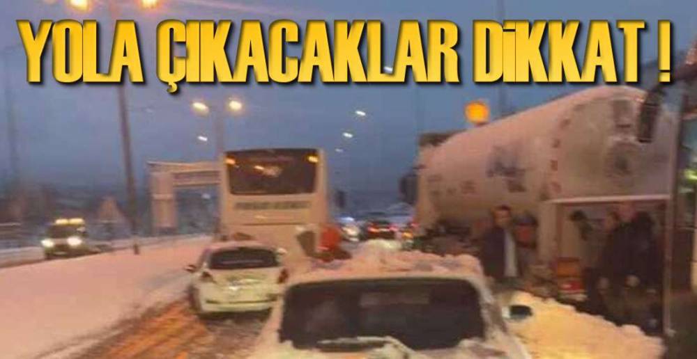 KAR YAĞIŞI ETKİLİ OLUYOR, YOLLAR KAPANIYOR !