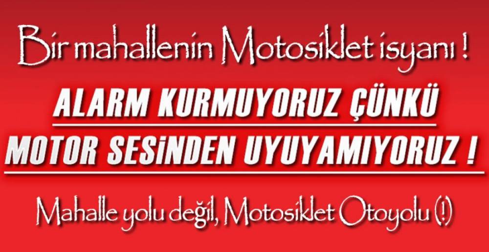 MOTOSİKLET  TEPKİSİ !