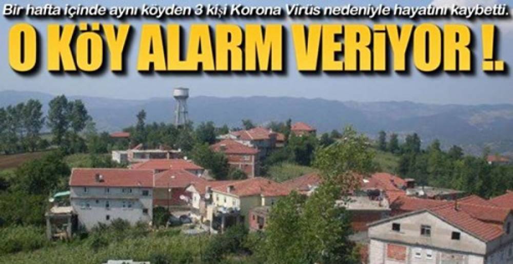 O KÖY ALARM VERİYOR !.