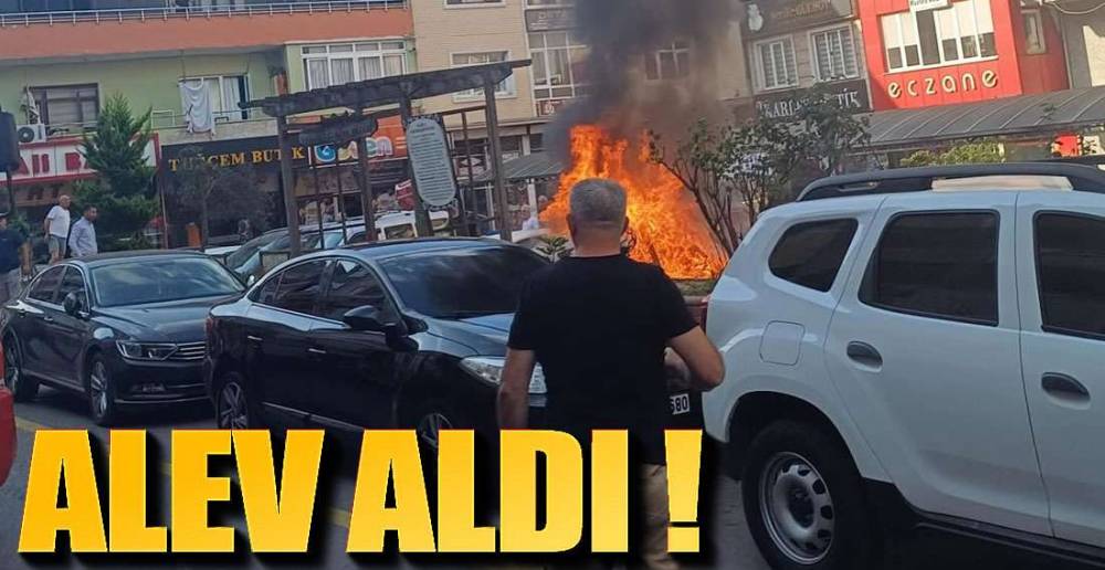 PARK HALİNDE ALEV ALDI !