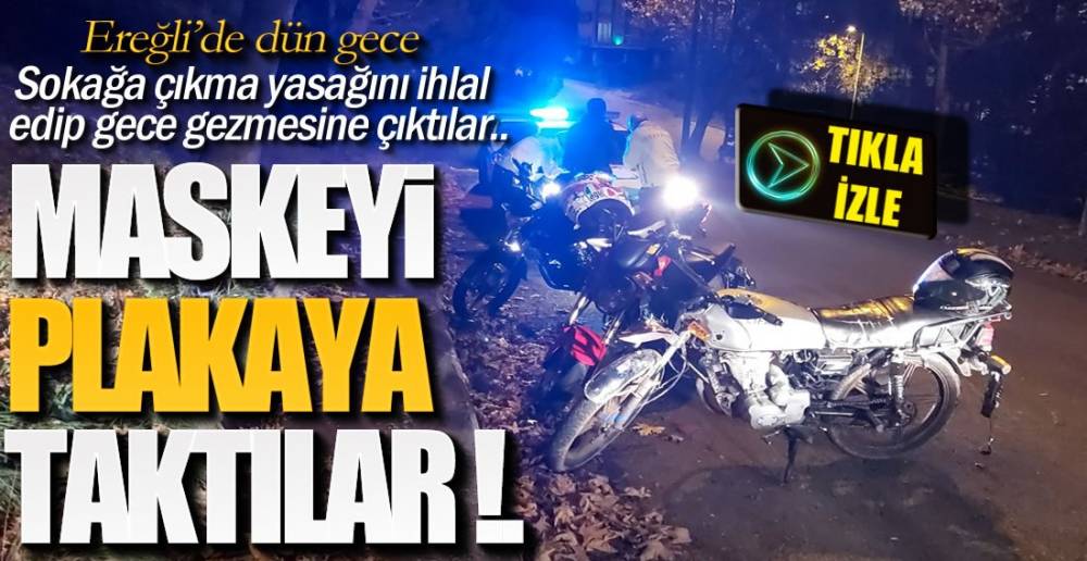 PLAKAYA MASKELİ ÖNLEM !.