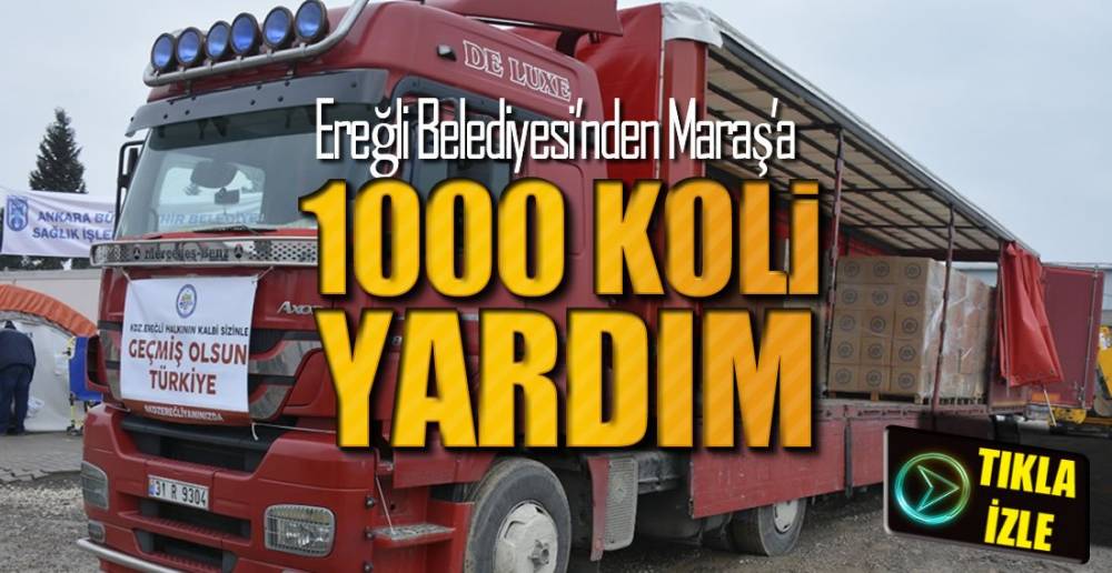 YARDIM KOLİLERİ AFET MERKEZİNE ULAŞTI