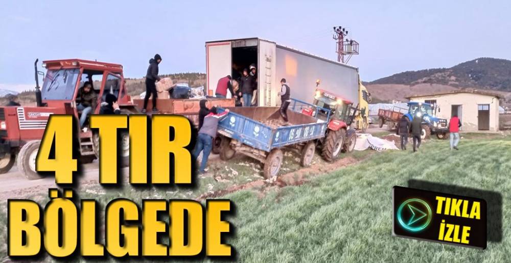 YARDIM TIRLARI DEPREM BÖLGESİNDE