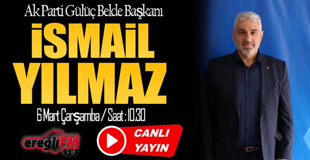 YILMAZ EREĞLİ FM'İN KONUĞU OLACAK