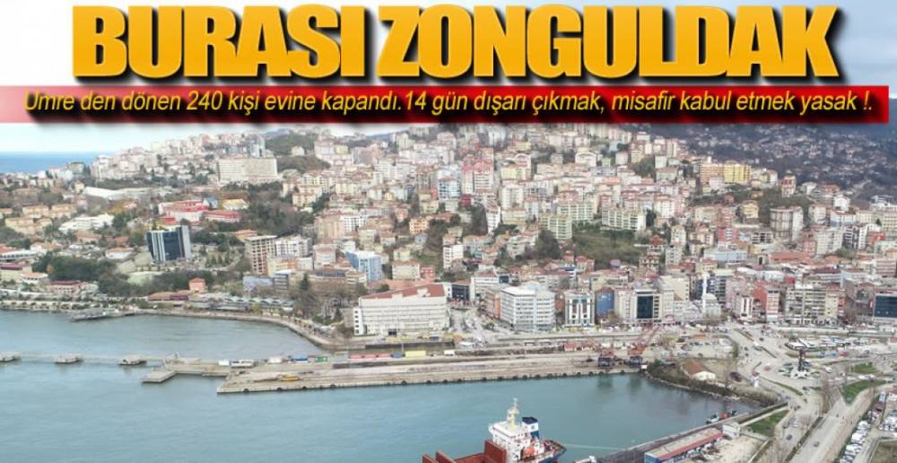 ZONGULDAK'TA CORONA ŞÜPHESİ !.