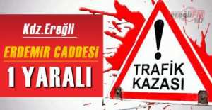 ERDEMİR CADDESİNDE KAZA !