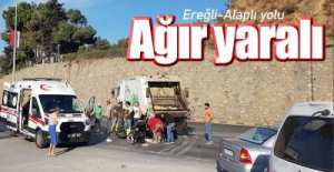 EREĞLİ-ALAPLI YOLUNDA KAZA !