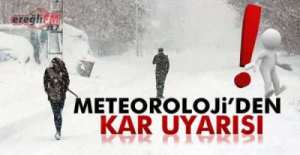 METEOROLOJİ VE VALİLİKTEN UYARI GELDİ !.