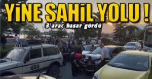 SAHİL YOLUNDA KAZA !.