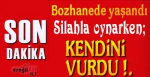 KENDİNİ VURDU !.