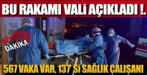 VALİ "SAĞLIKÇILARIMIZ KENDİNİ KORUYAMADI"