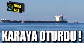 YÜK GEMİSİ EREĞLİ'DE KARAYA OTURDU