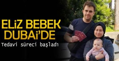 ELİZ BEBEK'iN TEDAVİSİNE BAŞLANDI
