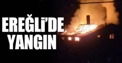 EREĞLİ'DE YANGIN