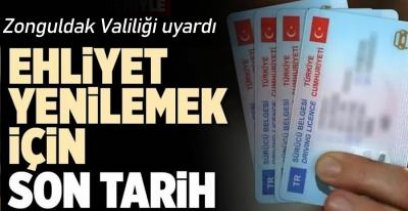 VALİLİK EHLİYET AÇIKLAMASI YAPTI