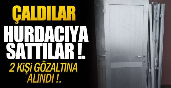 BAKIR TEPSİ ,MUSLUK BATARYASI ÇALDILAR !.