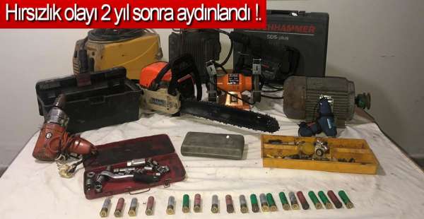 ÇALINAN MALZEMELER SAHİBİNE TESLİM EDİLDİ !.