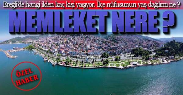 EREĞLİ'DE HANGİ İLDEN KAÇ KİŞİ YAŞIYOR ?