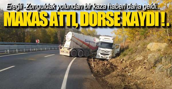 EREĞLİ-ZONGULDAK YOLUNDA KAZA!.