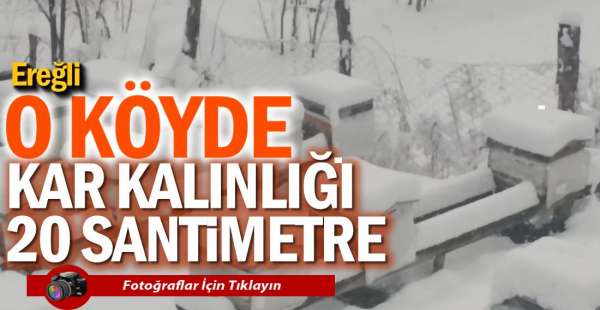 KAR KALINLIĞI 20 SANTİMETRE!.