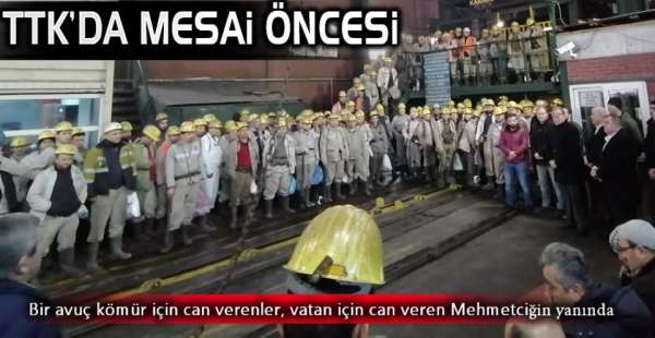 MADEN OCAĞINDA MESAİ BÖYLE BAŞLADI!.
