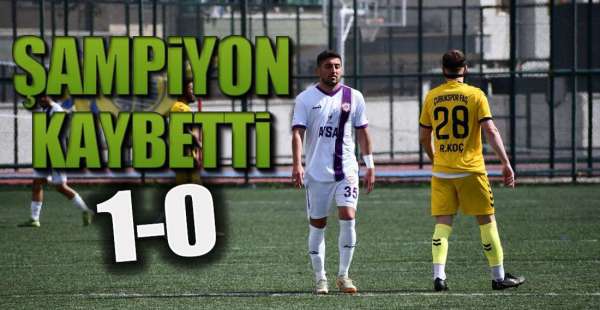 ŞAMPİYON PUANSIZ DÖNÜYOR ; 1-0